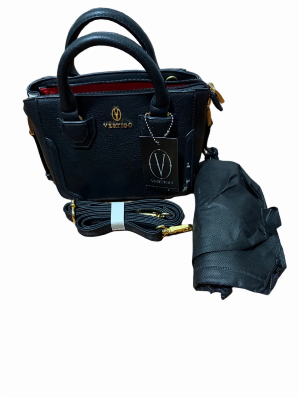 Vertigo Paris “Dani” Mini Satchel NWT Black/White Y2K Inspired Crossbody Bag